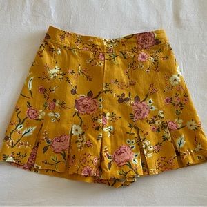Floral Linen Shorts Women’s XS